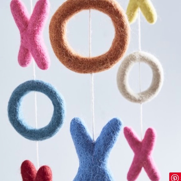 Pottery Barn Kids XOXO Felted Ceiling Mobile - Picture 2 of 9